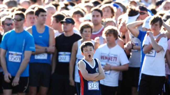 A young competitor waits for the start in 2010. Picture: Simon Cocksedge