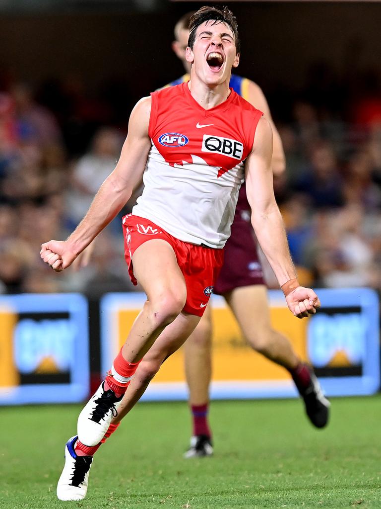 Sydney young gun Errol Gulden on debut in 2021. Picture: Bradley Kanaris/Getty Images