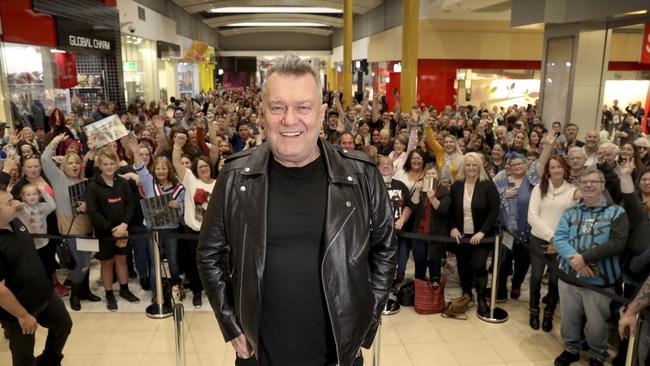 Jimmy Barnes at an in-store signing for his new album, "Jimmy Barnes Criminal Record", at Elizabeth shopping centr, June 2019. Photo: AAP Image/Dean Martin.