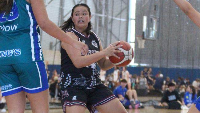 CBSQ Day 1 girls action between Marsden SHS and King's Christian College.