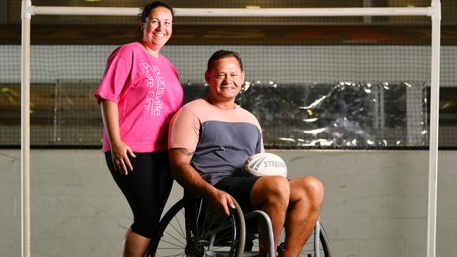 CEO of Townsville Private Clinic Amanda Delacy with WO1 Jason Watene. Picture: Alix Sweeney