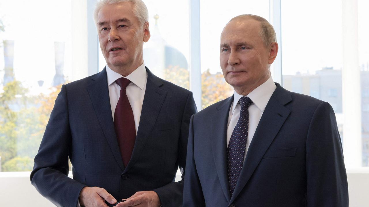 Moscow's Mayor Sergei Sobyanin, left, is one of Russia’s most popular politicians and also considered not to be a hawk. Picture: Gavriil Grigorov/Sputnik/AFP