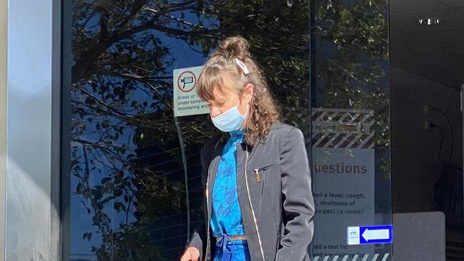 Catherine Jane Gale leaves Maroochydore Courthouse after being sentenced for assaulting a police officer and a staff member at a Coast pub.