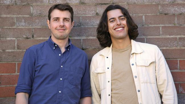 Arlula co-founders Arran Salerno, 40 (L) and Sebastian Chaoui, 30, who met at the UTS Space Society.