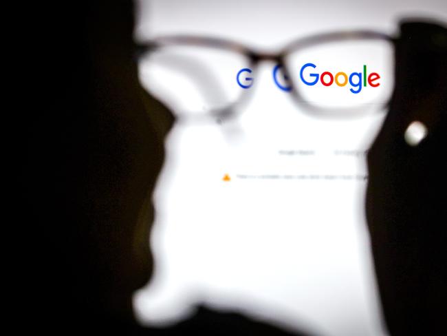 The Google logo on the company's homepage, arranged on a desktop computer in Sydney, Australia, on Friday, Jan. 22, 2021. Google threatened to disable its search engine in Australia if it’s forced to pay local publishers for news, a dramatic escalation of a months-long standoff with the government. Photographer: David Gray/Bloomberg