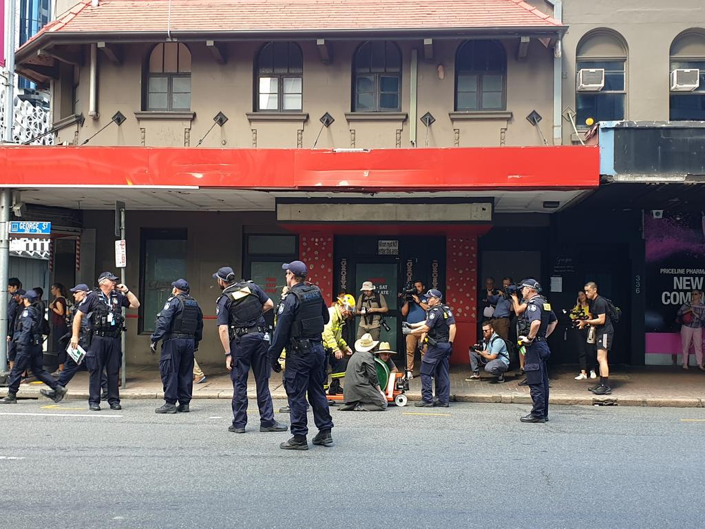 Extinction Rebellion ‘spring rebellion’ protests in Brisbane. Picture: Cloe Read