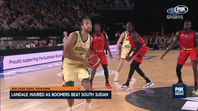 Landale injured in Boomers' warm-up win