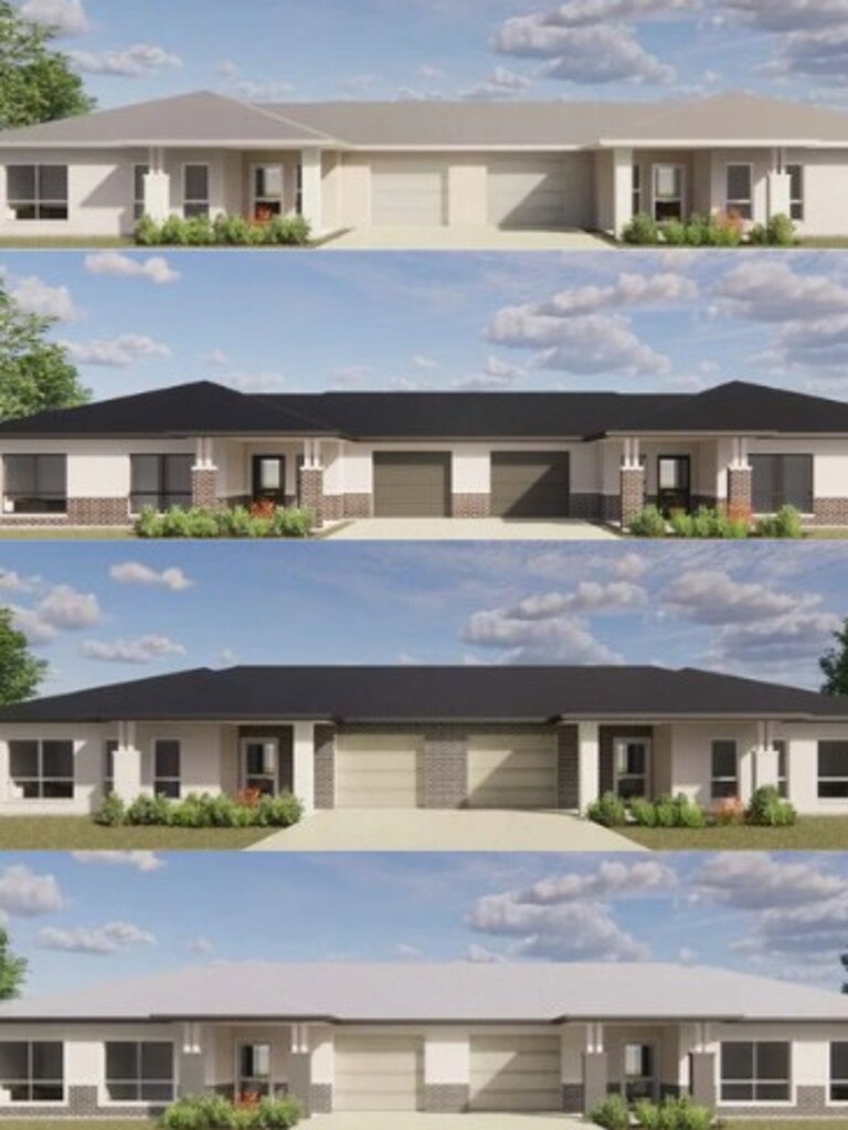 Some of the designs for dwellings available in the final stage of the Bargara Carlyle Gardens development.