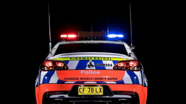 NSW Police car night