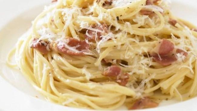 Creamy with a salty bite, this carbonara is anything but traditional