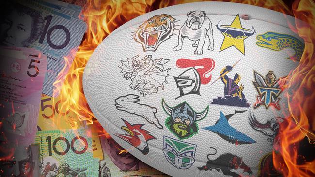 NRL clubs have squandered millions of dollars.