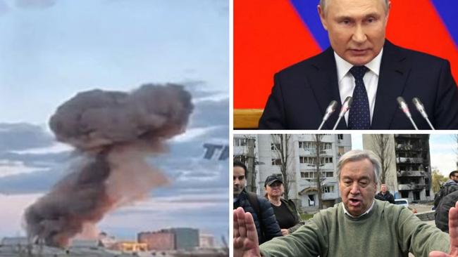 Russia has shelled Kyiv as UN Secretary General Antonio Guterres was visiting the Ukrainian capital