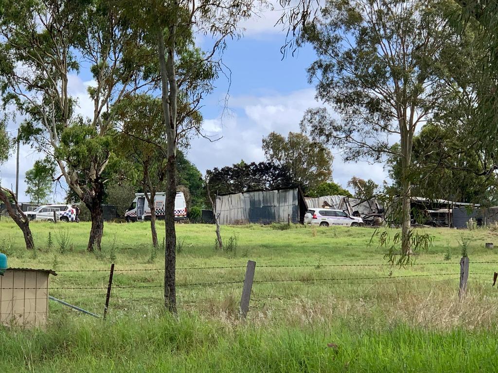 A major investigation is underway at a Biggenden property where two people have been found dead after a shed fire.