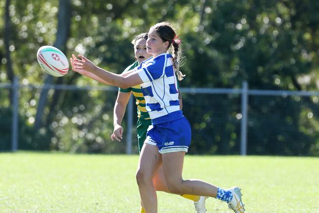 Girls rugby 7s schoolgirls state championship, Ballymore Stadium, Herston. Picture: Liam Kidston
