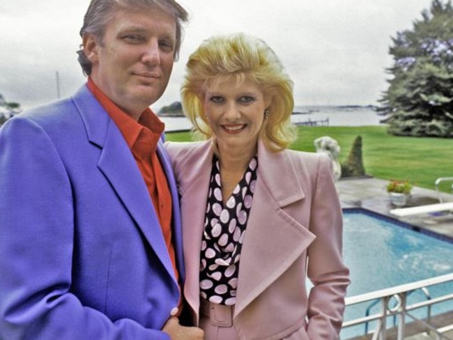 In happier times ... Ivana and Donald Trump at their Connecticut home in 1987. Picture: Getty