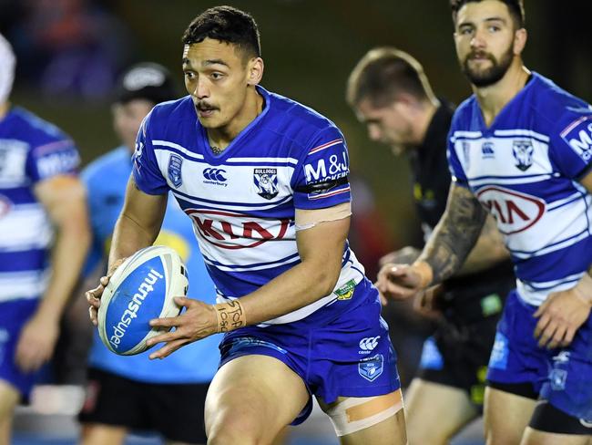 Canterbury youngster Morgan Harper in action for the Bulldogs Intrust Super Premiership side. NRL Photos/Gregg Porteous