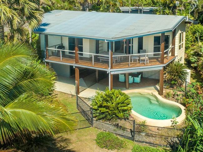 A beachfront home at 23 Mitchell Street, South Mission Beach was bought by Mainland for $875,000 and sold last December for $701,500 by Tropical Property. Picture: supplied.