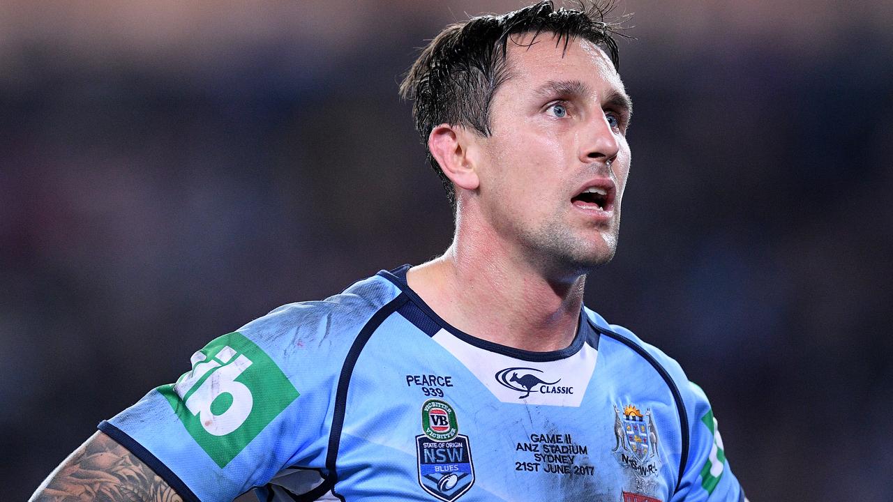 Mitchell Pearce during the 2017 Origin series