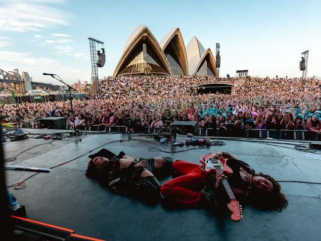 MAY-A says her followers, streams and message counts all jumped as she travelled around the country opening for 5SOS. Picture: Ruby Boland / Supplied