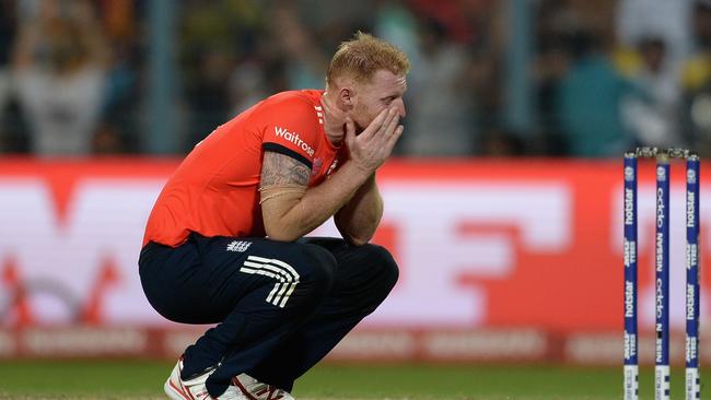 Ben Stokes after the disastrous World T20 final. Picture: Getty