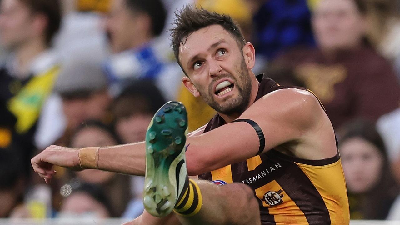 Gunston’s magic milestone as Hawks pull away from Tigers
