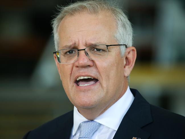 Prime Minister Scott Morrison has backed the Premier’s hard border decision. Picture Gaye Gerard/NCA NewsWire