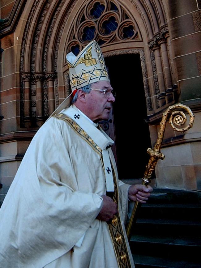 Cardinal George Pell during an Easter Day Mass at St Mary's Cathedral in 2006. Picture: Jeremy Piper 