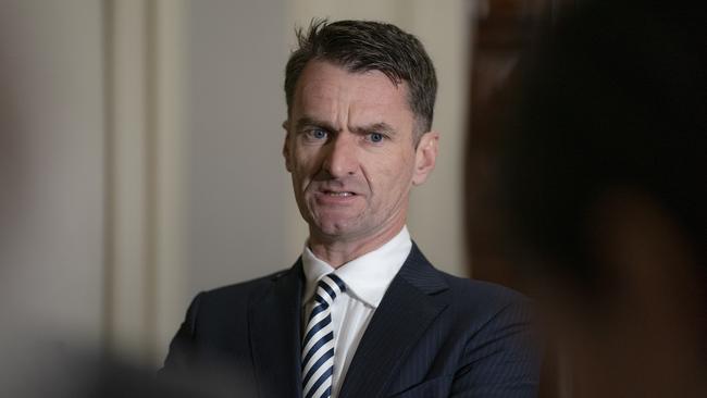 Liberal MP Nick McGowan, who warned his colleagues at the March 27 party room meeting: ‘If the motion is successful today you are actually labelling someone a Nazi.’ Picture: NCA NewsWire / Luis Ascui