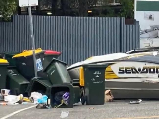 A Mongols bikie allegedly armed with three firearms has been charged after he and a female accomplice bungled a boat burglary in Balaclava. , Sam Chamoun, 41, faced the Melbourne Magistrates’ Court on Wednesday after he and his co-accused attempted to steal a boat in Westbury Close Picture: 9News