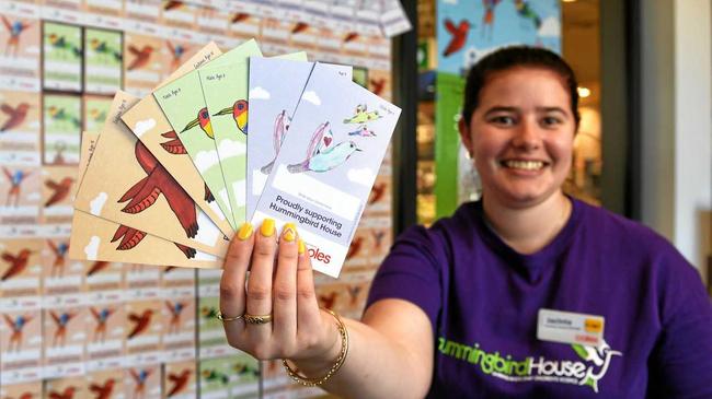 EVERY BIT COUNTS: Coles Karalee service manager Jacinta Cheetham. Coles is helping to raise funds for Hummingbird House by selling purchasing specially designed donation cards. Picture: Rob Williams