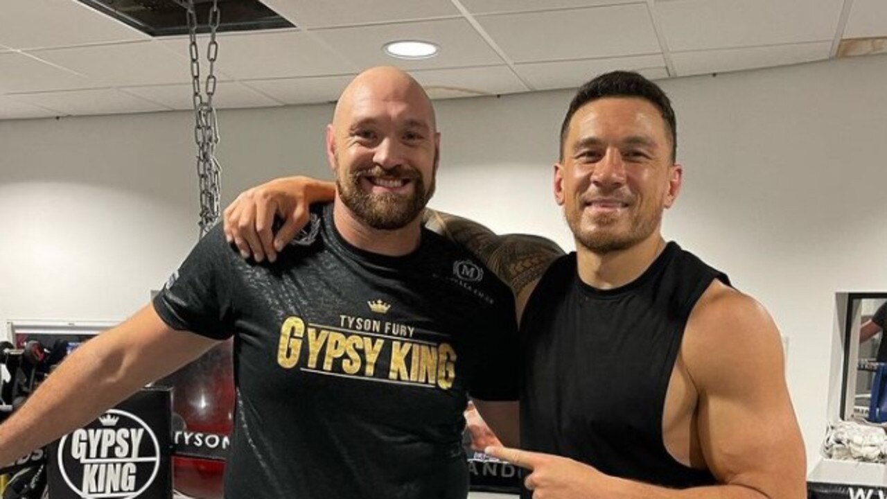 Tyson Fury and Sonny Bill Williams. Instagram