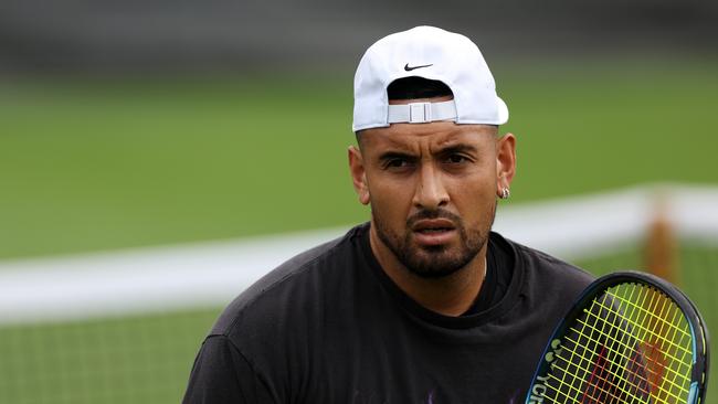 Kyrgios has played one professional match in 2023.. (Photo by Patrick Smith/Getty Images)