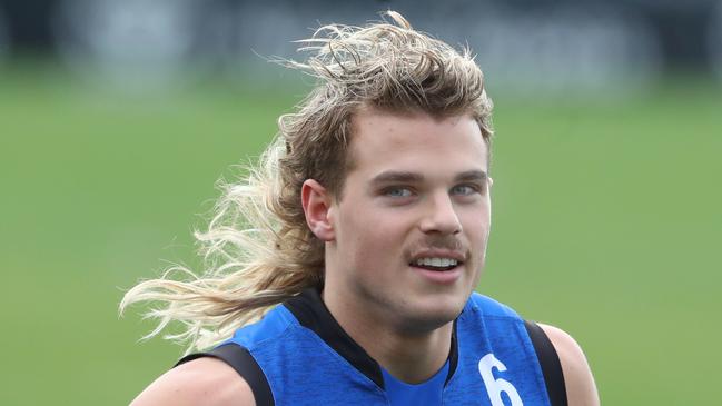 Bailey Smith at training at Whitten Oval for the Western Bulldogs. June 17, 2022. Picture: David Crosling