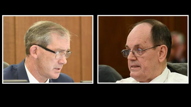 Former councillor Ian Petersen (right) has shot back at former mayor Mick Curran’s crisiticism of the council’s decision to raise rates in this year’s budget.