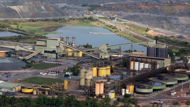 ERA’s Ranger uranium mine, which led to the construction of Jabiru township, will cease production today. Picture: ERA