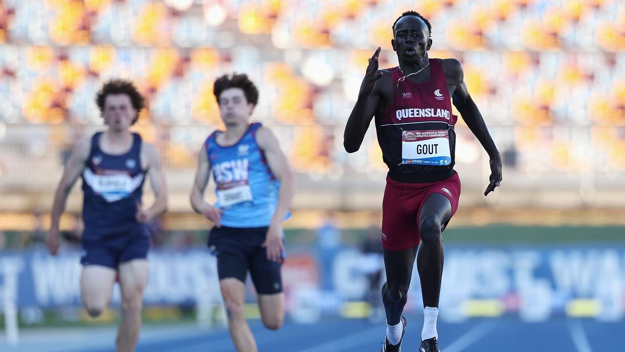 Gout Gout is the next big thing in Australian athletics. Picture: Cameron Spencer/Getty Images