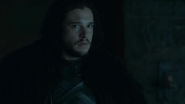 Sneak peek ... Jon Snow (played by Kit Harrington) in a scene from the fifth episode of Game of Thrones’ fifth series. Picture: Supplied