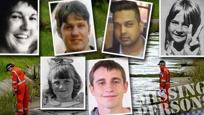 Missing persons: Joy Ellen Lancaster, Andrew Kieran Dymott, Shiva Chauhan, Eloise Worledge, Jake Lyons and Linda Stilwell.