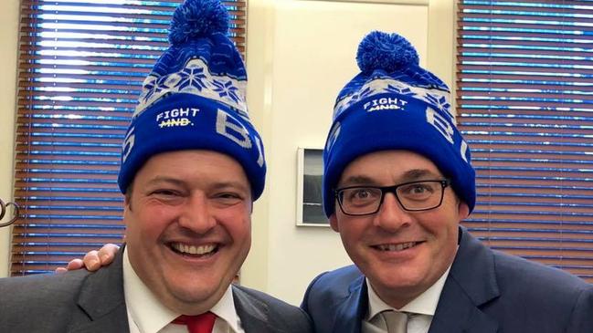 Facebook photo of Will Fowles and Victorian Premier Daniel Andrews.