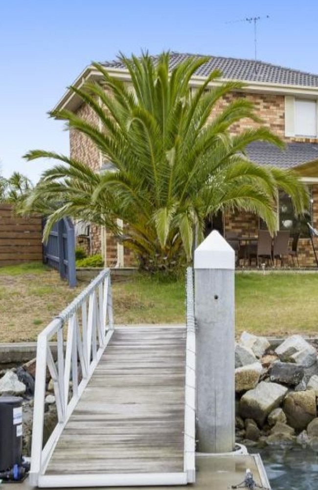 The property boasts its own private jetty.