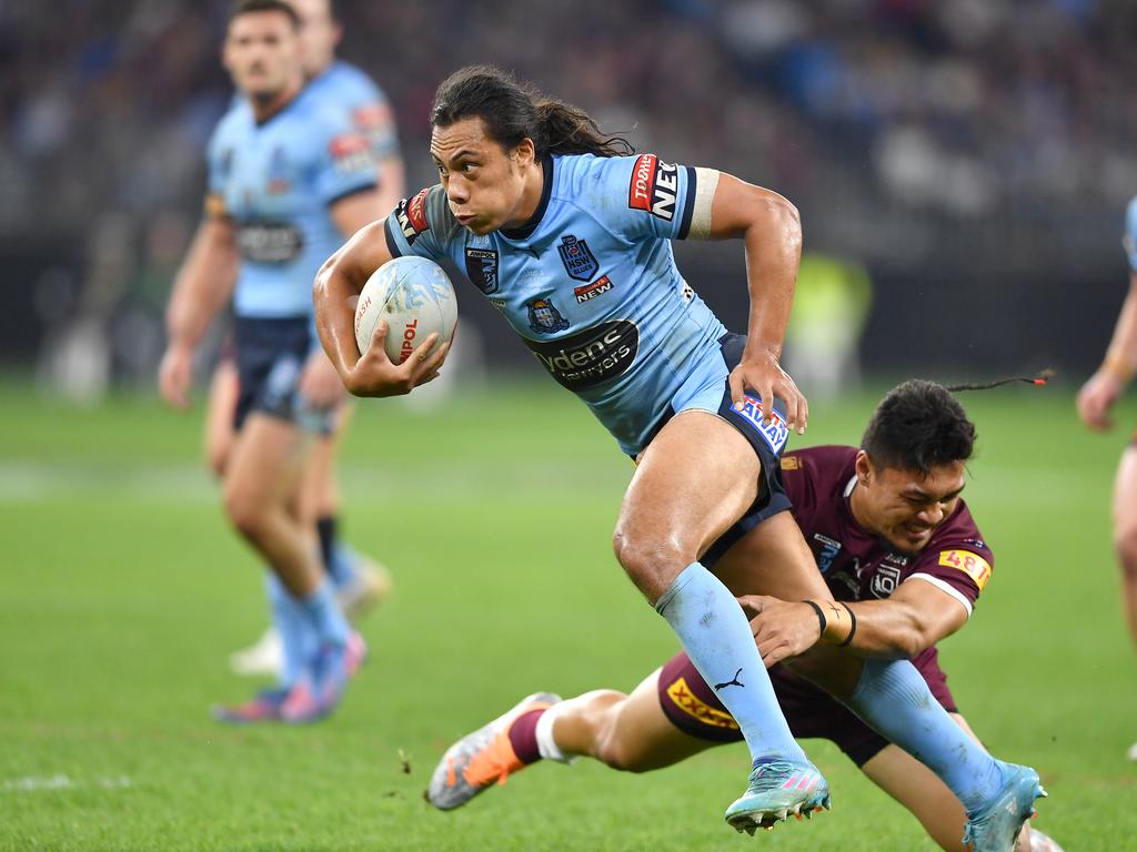 Jarome Luai is facing a challenge for the Blues No.6 jersey. Picture: NRL Photos