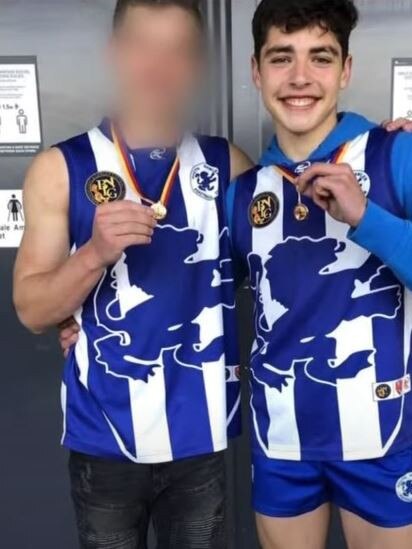 Marco Yandle (right) pictured in a South Gawler Football Club uniform. Picture: Facebook