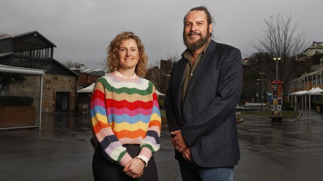 Doctor Alex Seidel and Doctor Toby Gardner chair of Royal Australian College of General Practitioners Tasmania.  Tasmanian GP's visited the Tasmanian Parliament to call on politicians to fund the stateÃs health workforce.  Picture: Nikki Davis-Jones