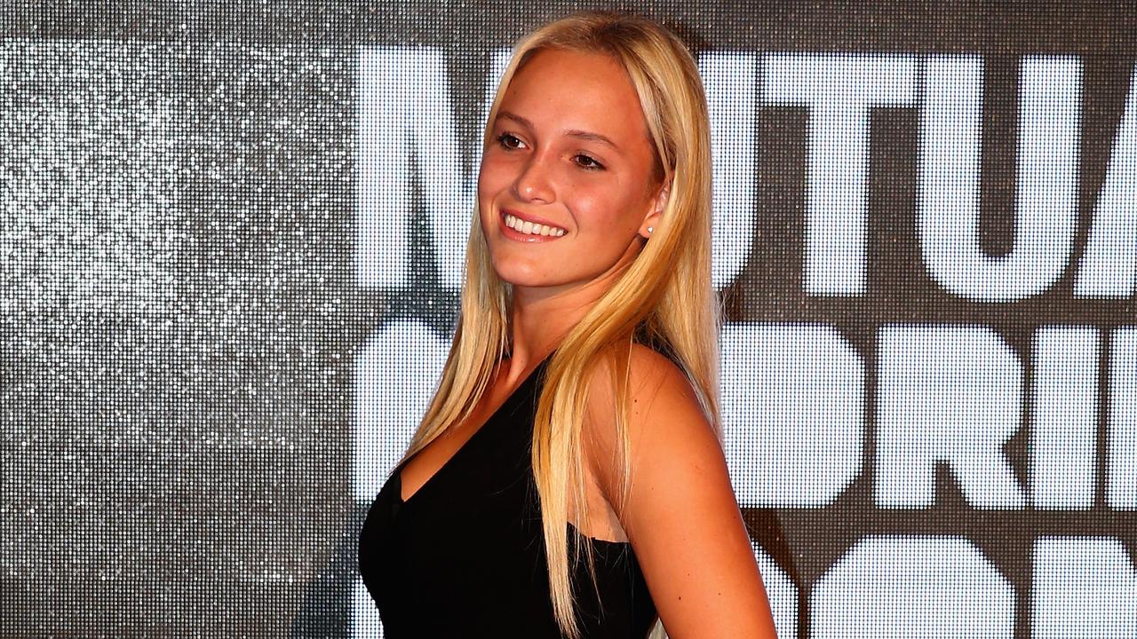 MADRID, SPAIN - MAY 03: Donna Vekic of Croatia arrives at the player party during day two of the Mutua Madrid Open tennis tournament at the Caja Magica on May 3, 2015 in Madrid, Spain. (Photo by Clive Brunskill/Getty Images)