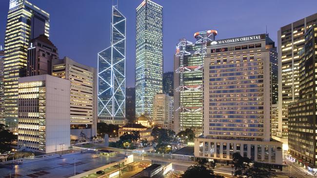 The Mandarin Oriental in Hong Kong.