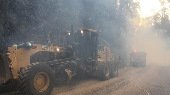 The Kian Rd fire – part of the 2019-20 Black Summer ring of flame – teased and terrorised the Nambucca Valley in 2019. Picture: Chris Knight