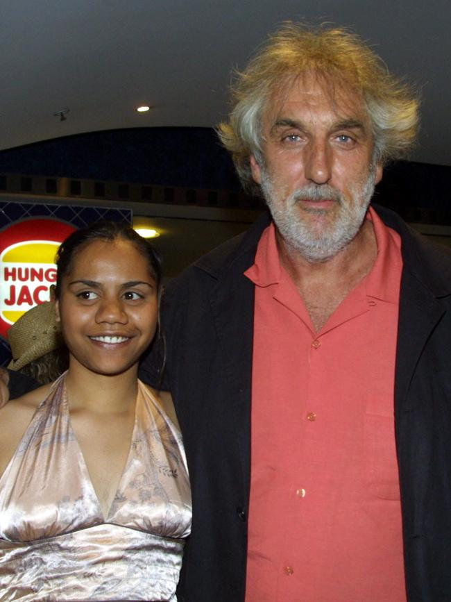 Natasha Wanganeen with acclaimed director Philip Noyce. Picture: Guy Wilmott