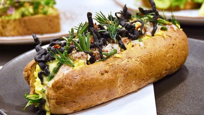 The crab baguette at Nodo is to die for. Picture: Supplied