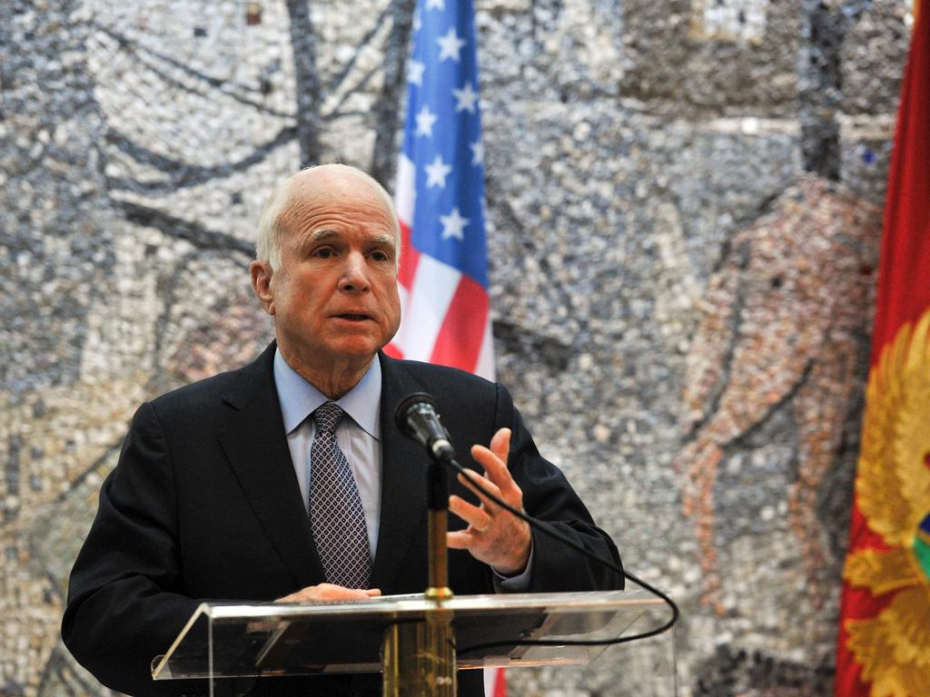 Former US Senator John McCain has passed away. He had a colourful life in the public eye. Picture: AFP