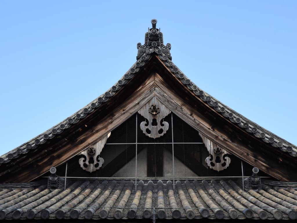 Historic Kyoto has many temples with devil tiles. Picture: Ronan O'Connell